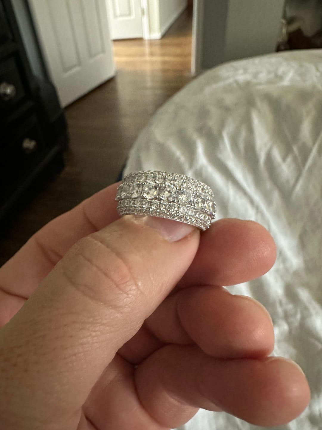 Customer photo review of Multi Crystal Rings