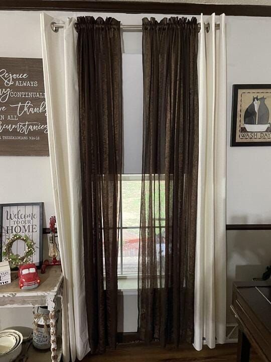Customer photo review of Smart Motorized Roller Shades 100% Blackout Safari