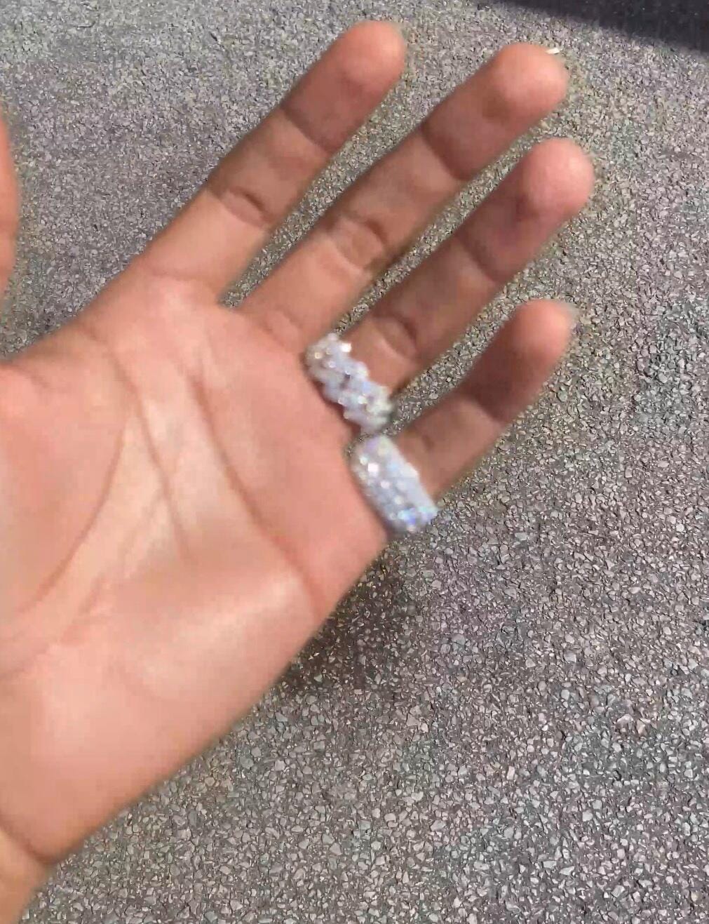 Customer photo review of Multi Crystal Rings