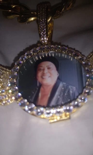 Customer photo review of Angel Wing Photo Necklace With Picture Inside – Custom Personalized Pendant