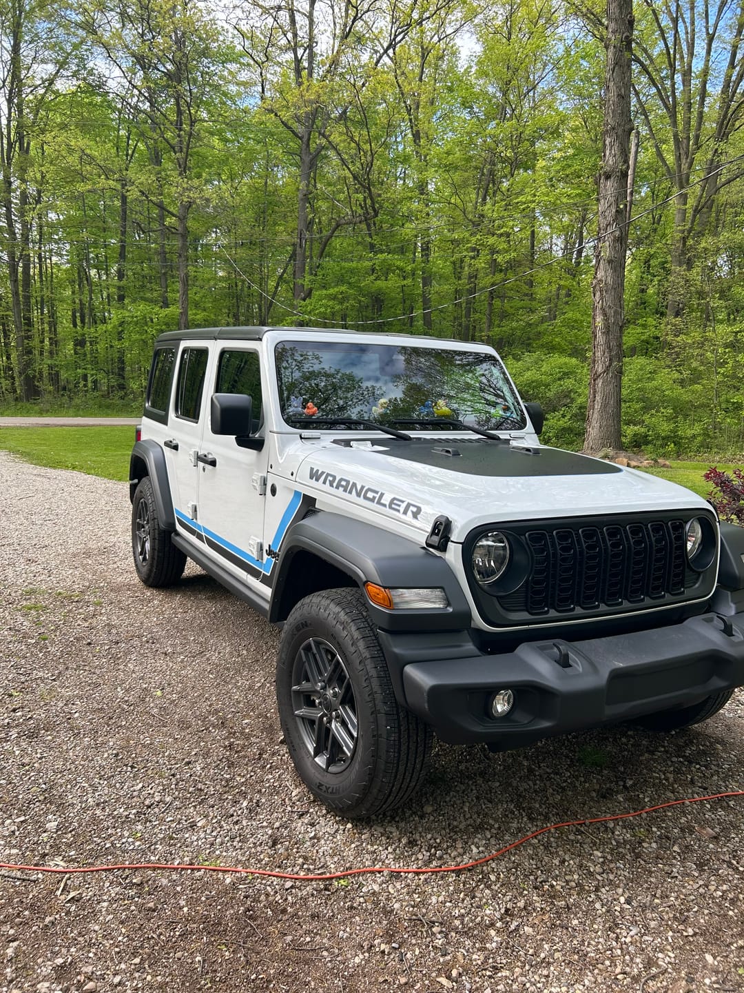 Customer photo review of WRANGLER Hood Lettering | Set of 2