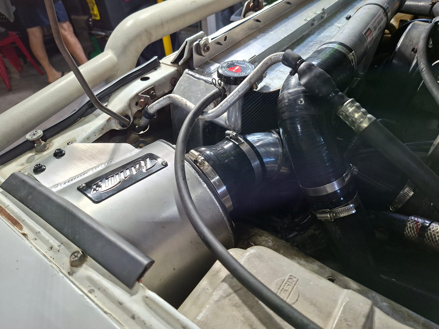 Customer photo review of Custom Air box to suit Nissan GQ Patrol (Small Pod) - Front Corner