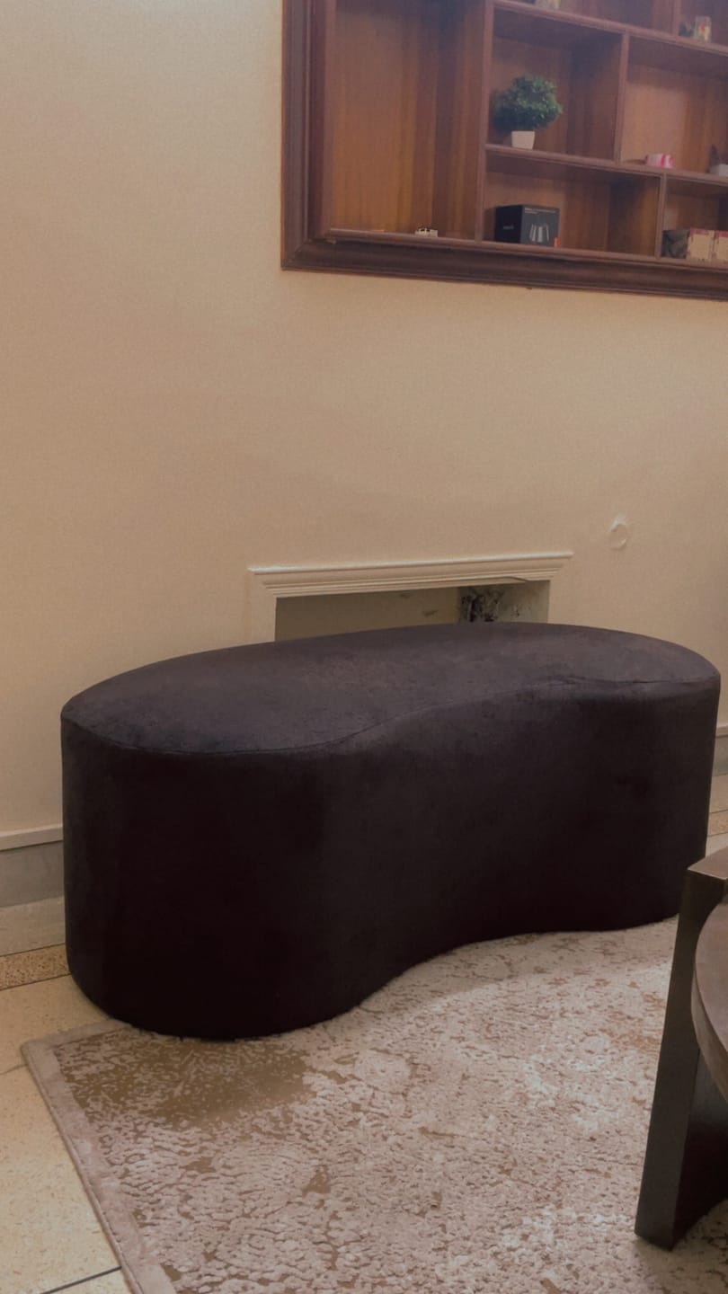 Customer photo review of 3 Seater Curve Wooden stool - 1529