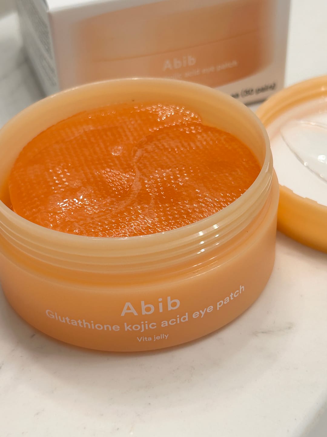 Customer photo review of Glutathione kojic acid eye patch Vita jelly