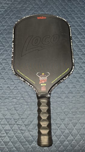 Customer photo review of White Graffiti Edge Tape (3 pack) - Pickleball Paddle Edge Tape