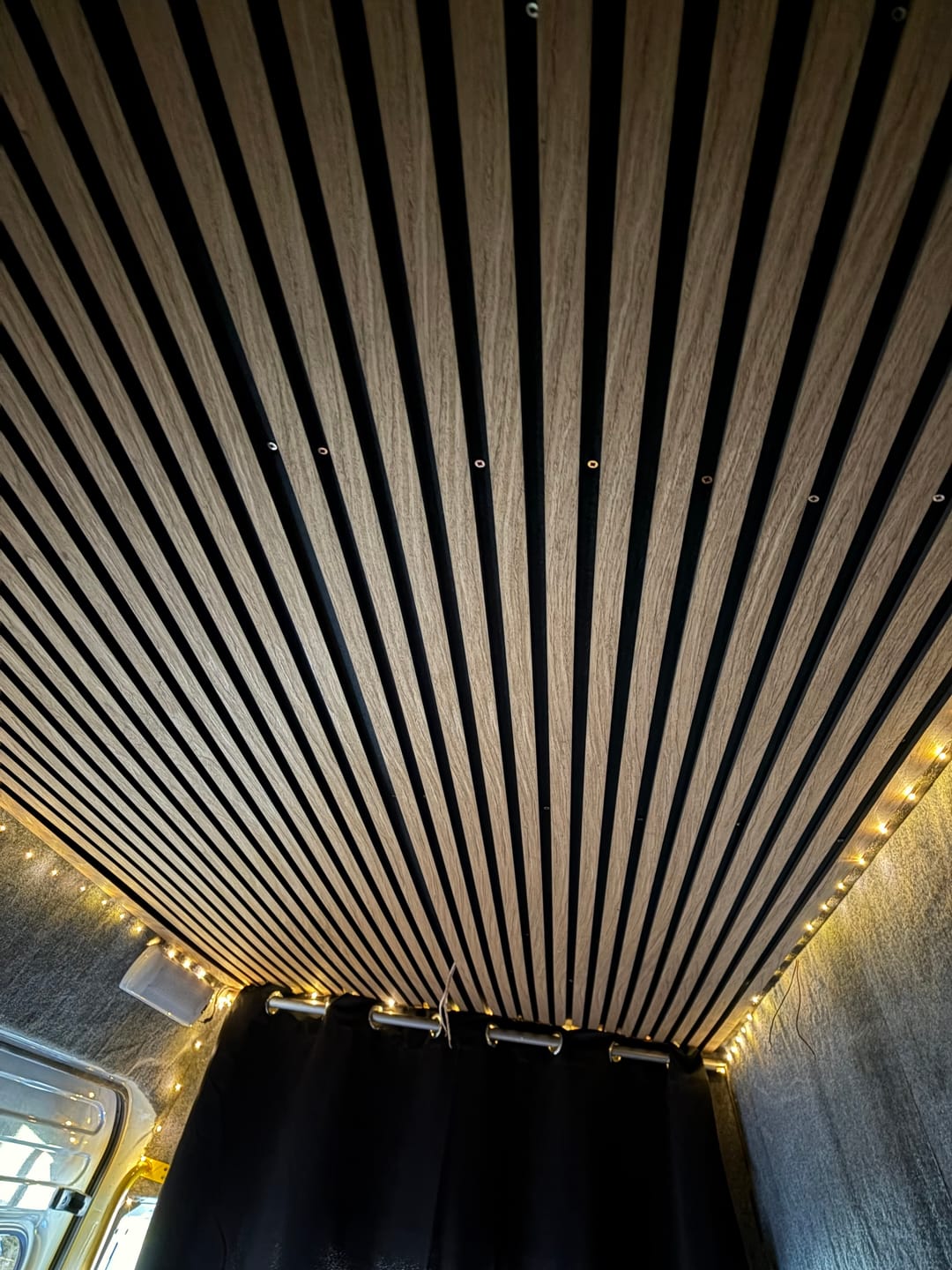 Customer photo review of Premium Acoustic Slatted Wall Panel (Multiple Colours)