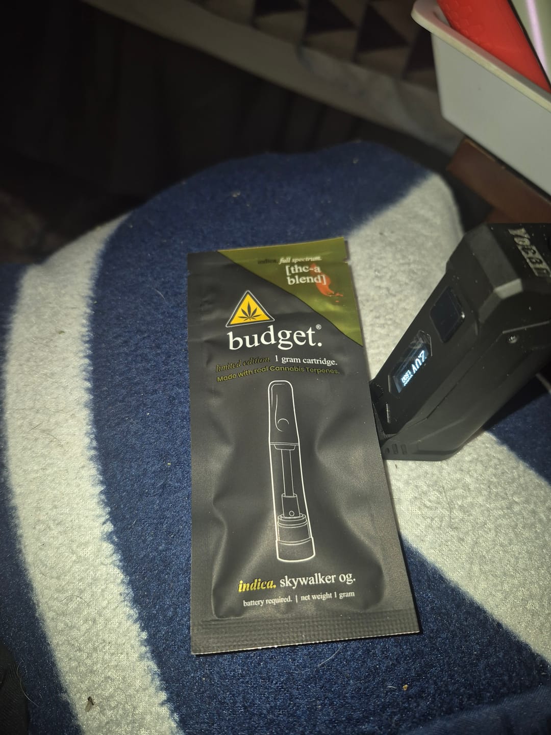 Customer photo review of 1 Gram THCA Full Spectrum Vape Cartridge | Skywalker OG - Indica