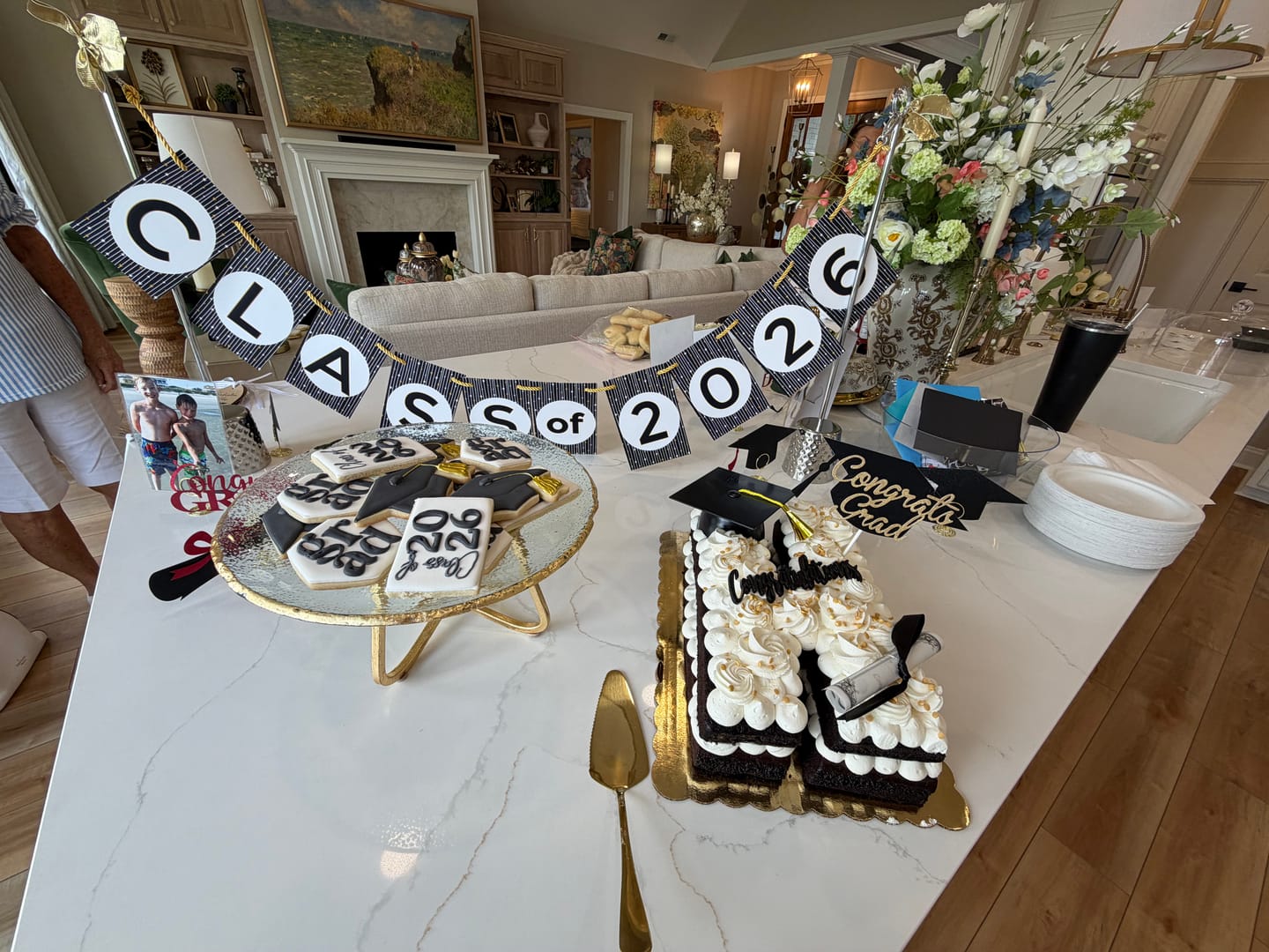 Customer photo review of Graduation Centerpiece - Class of 2026 (Stand + Banner)