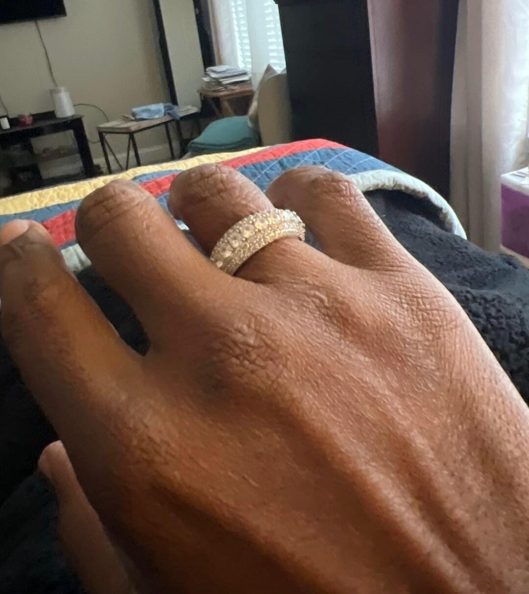 Customer photo review of Multi Crystal Rings