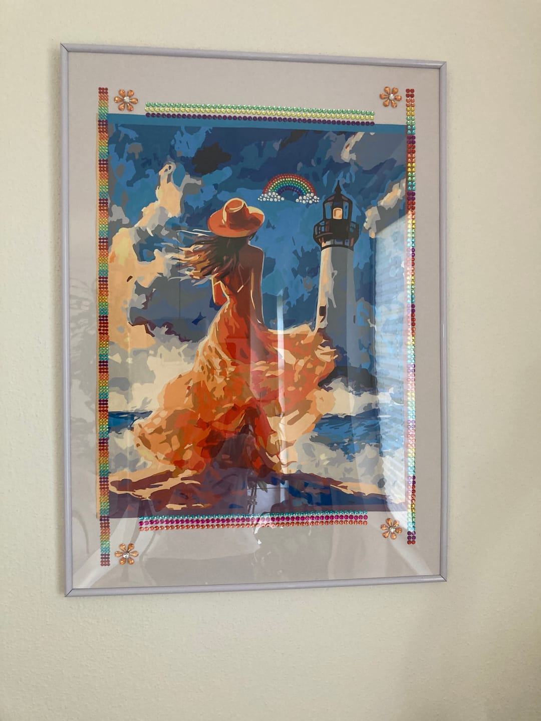 Customer photo review of Malen nach Zahlen - Frau am Leuchtturm