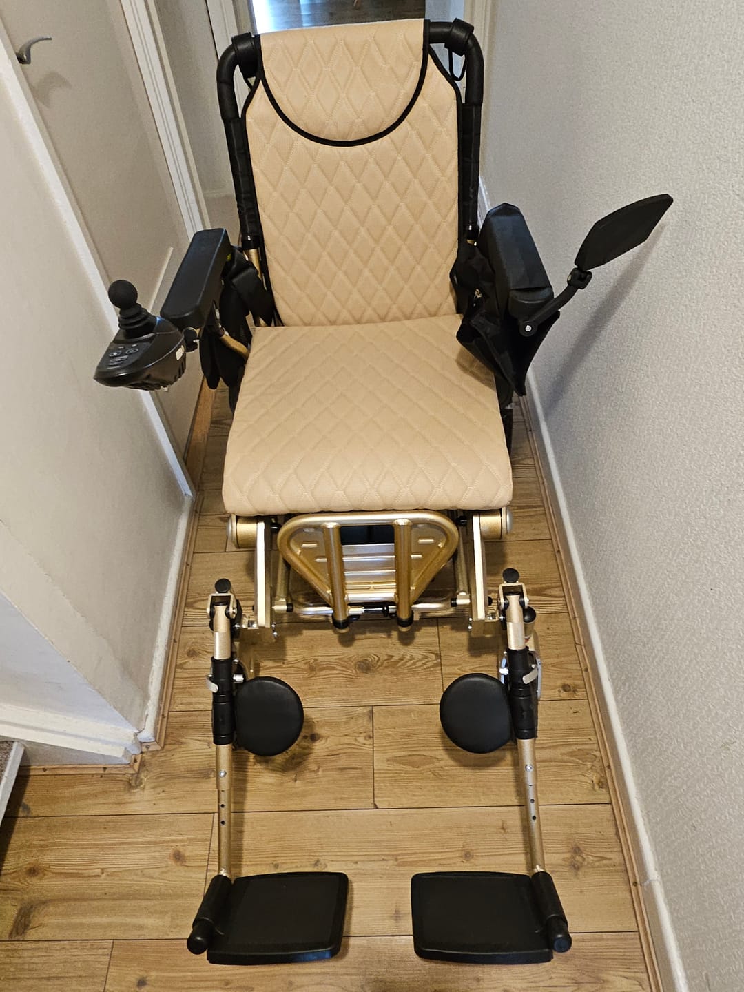 Customer photo review of Elevating Leg Rest Extensions for Electric Wheelchairs