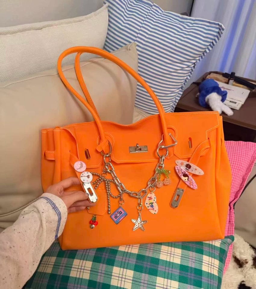 Customer photo review of Orange Jelly Firkin Mood Bag