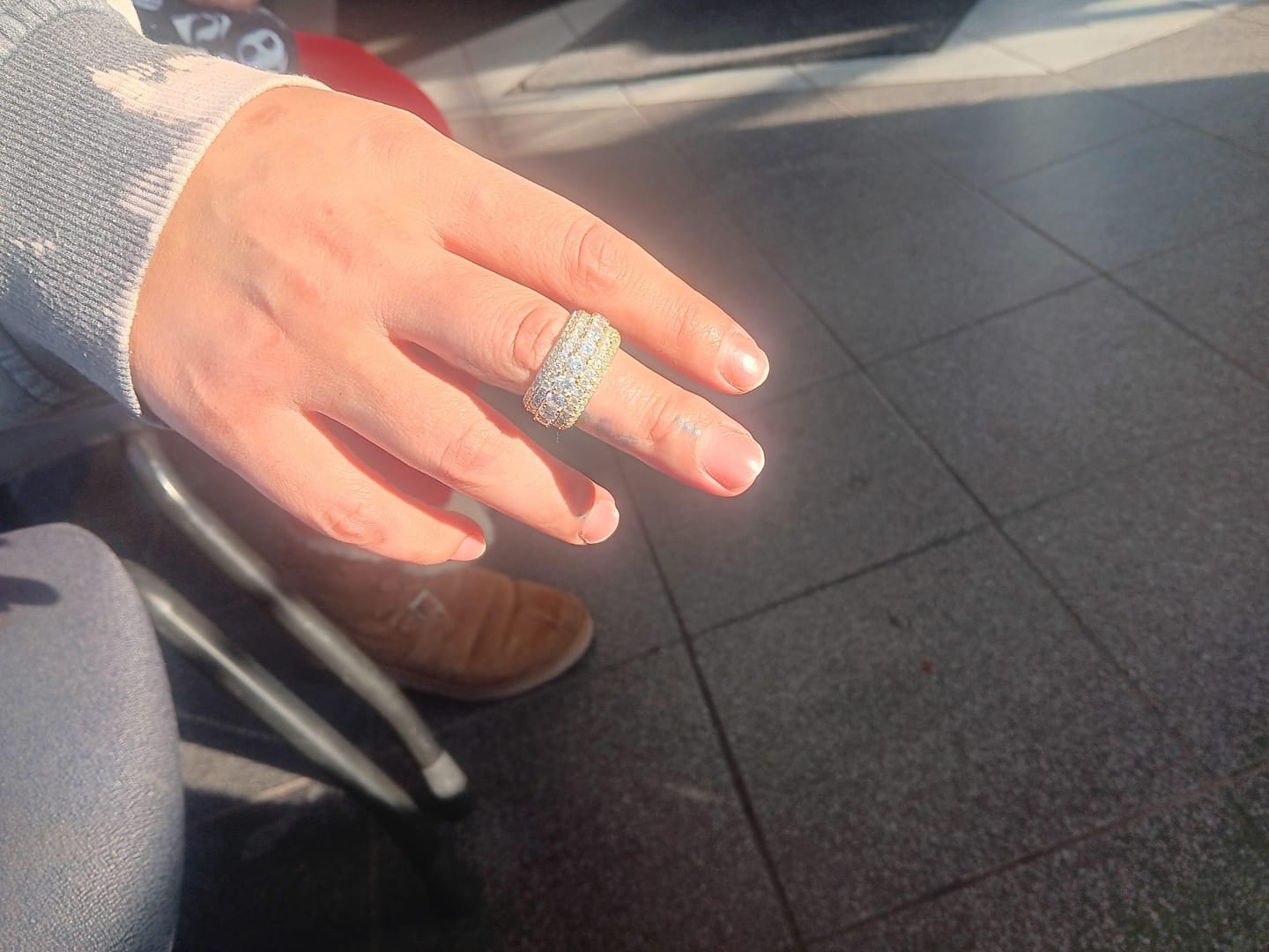 Customer photo review of Multi Crystal Rings