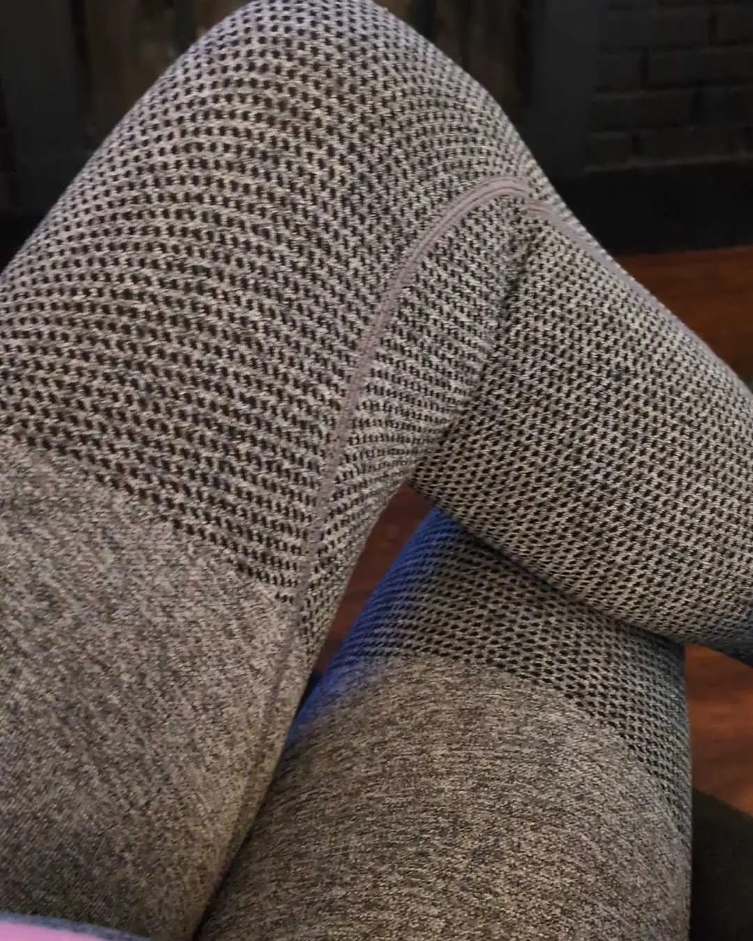 Customer photo review of High Waisted And Hip Lifting Yoga Elastic Quick Drying Tight Pants