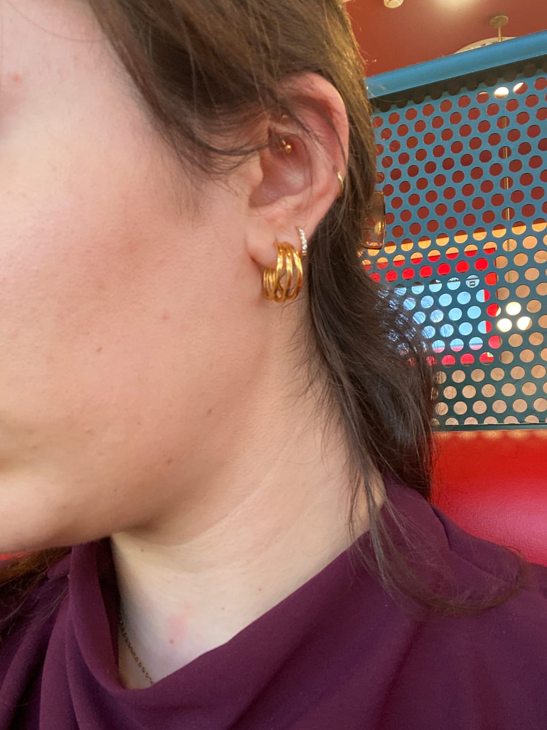 Customer photo review of Pendientes Semiaro Sahara
