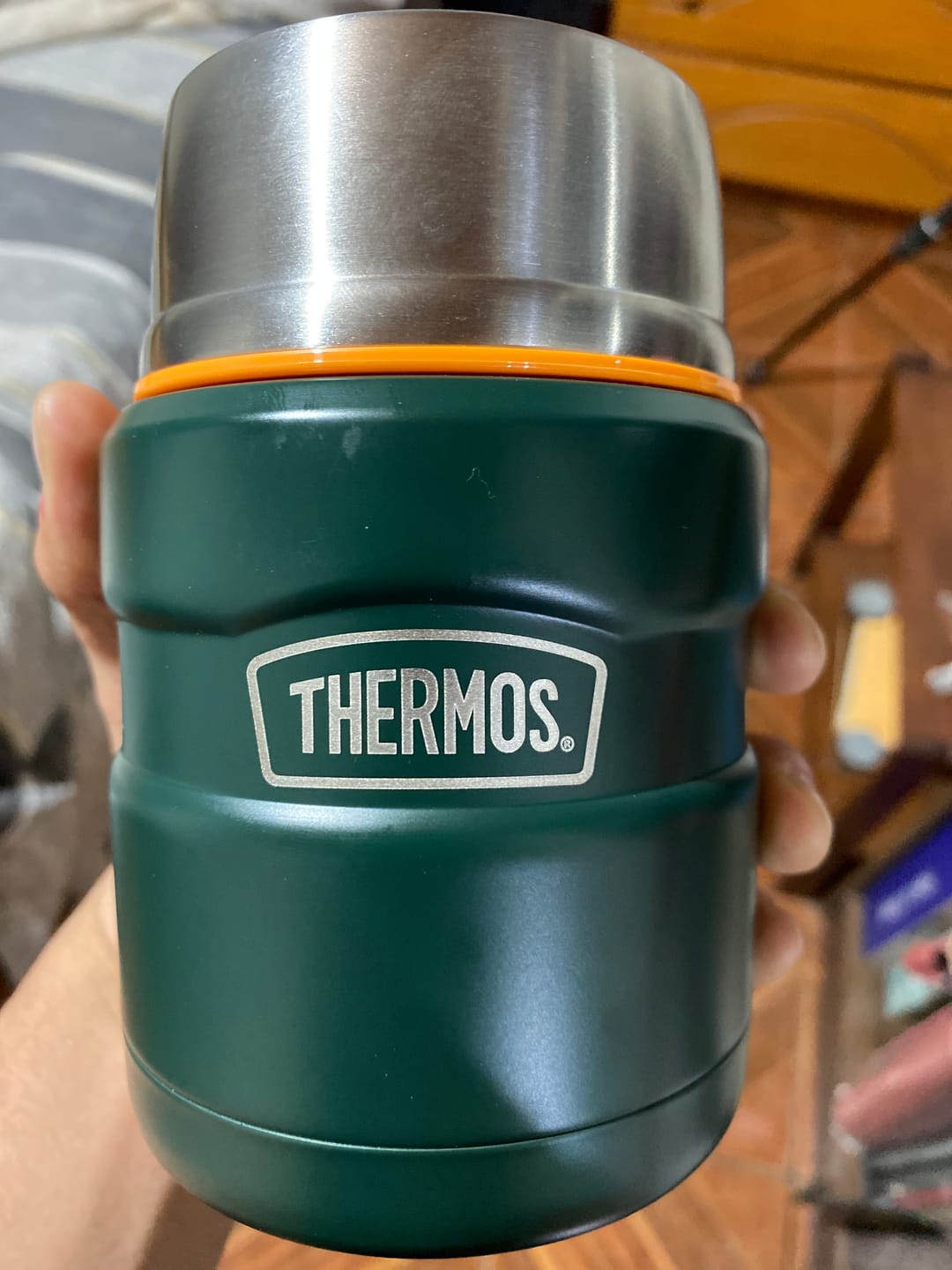Customer photo review of TERMO COMIDA ACERO INOX KING 470ML MATT GREEN