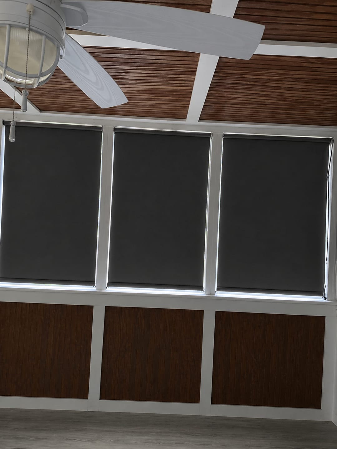 Customer photo review of Smart Motorized Outdoor Shades 5% Openness