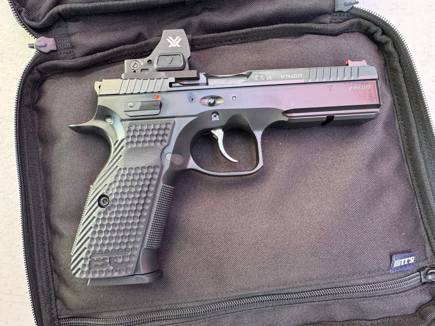Customer photo review of CZ Shadow 2 G10 Palm Swell Grips