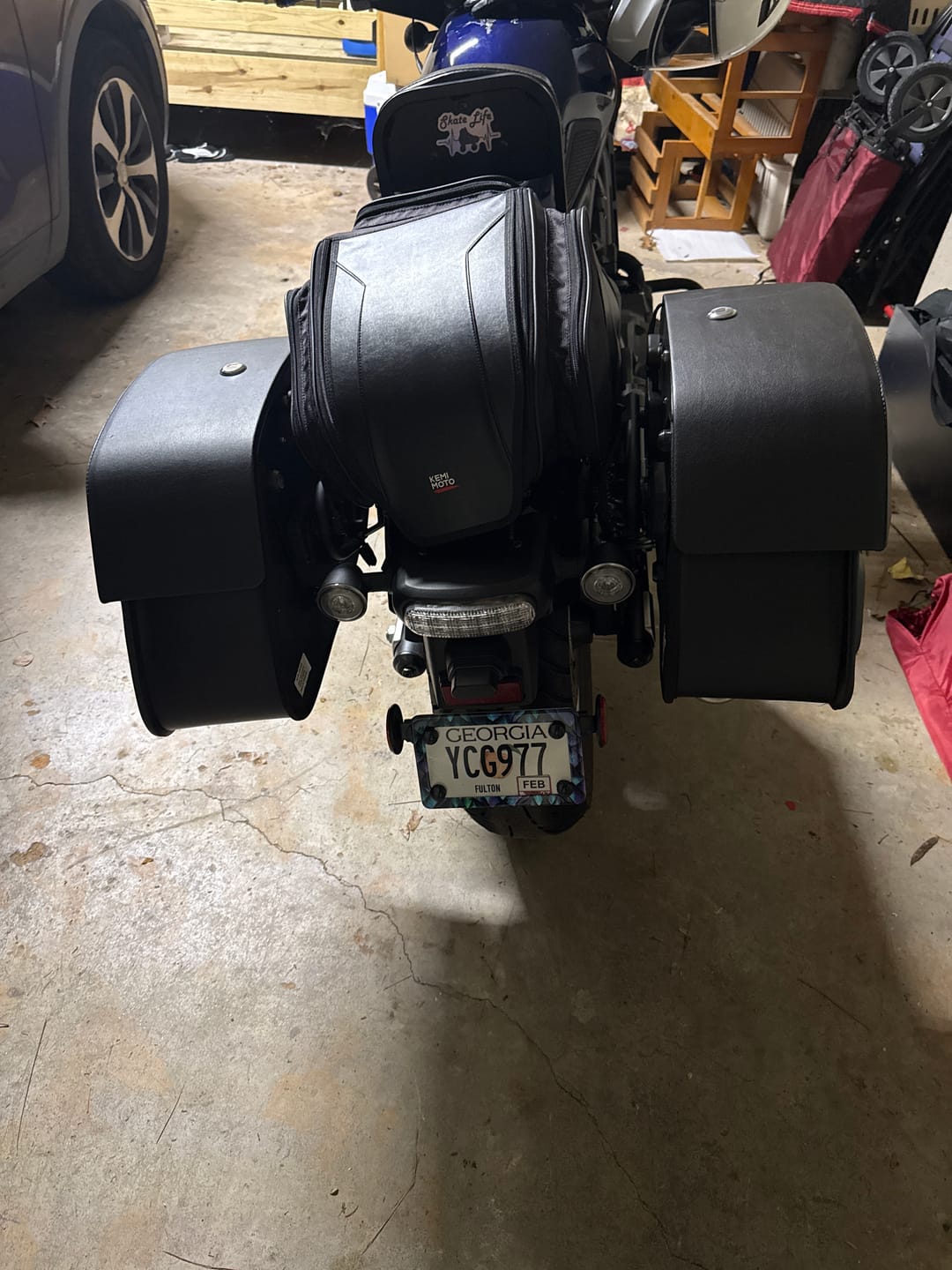 Customer photo review of 28L - Pantheon Medium Quick Mount Honda Rebel 1100 Motorcycle Saddlebags