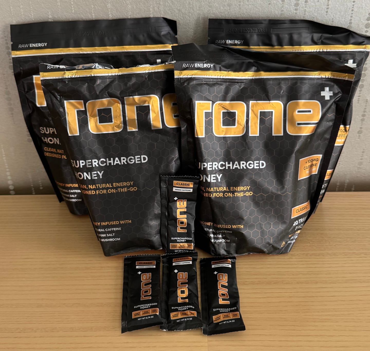 Customer photo review of 100mg Caffeine - Classic - SuperCharged Honey (20-Pack)