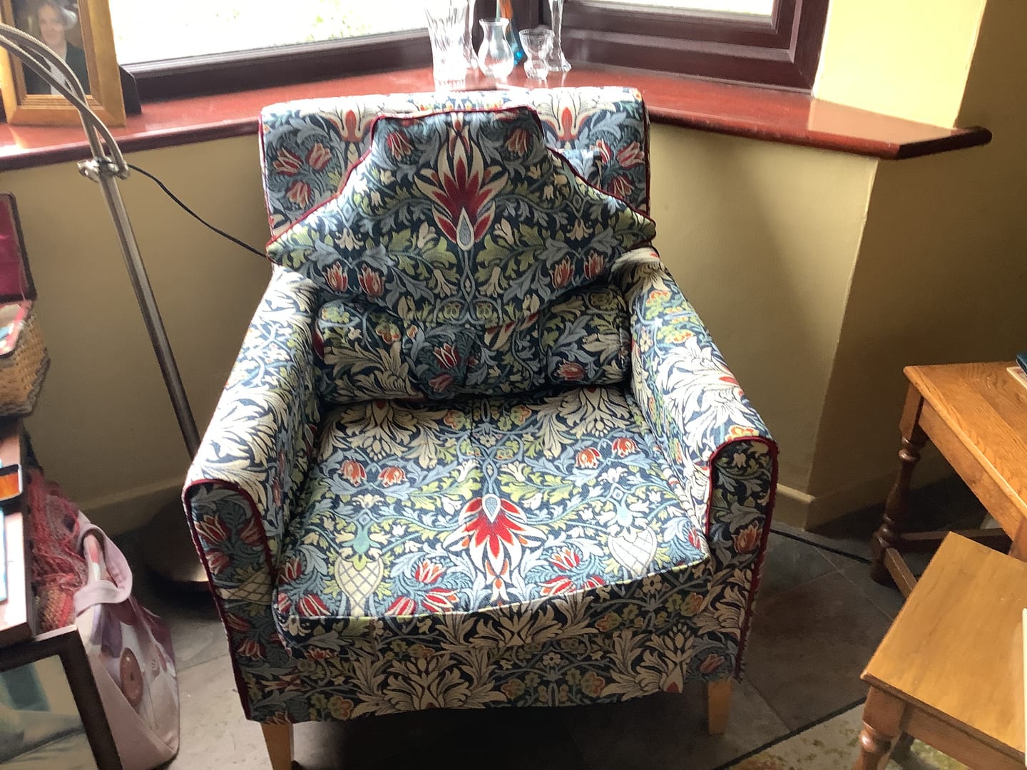 Customer photo review of Special Offer Cream Faux Leather Fabric