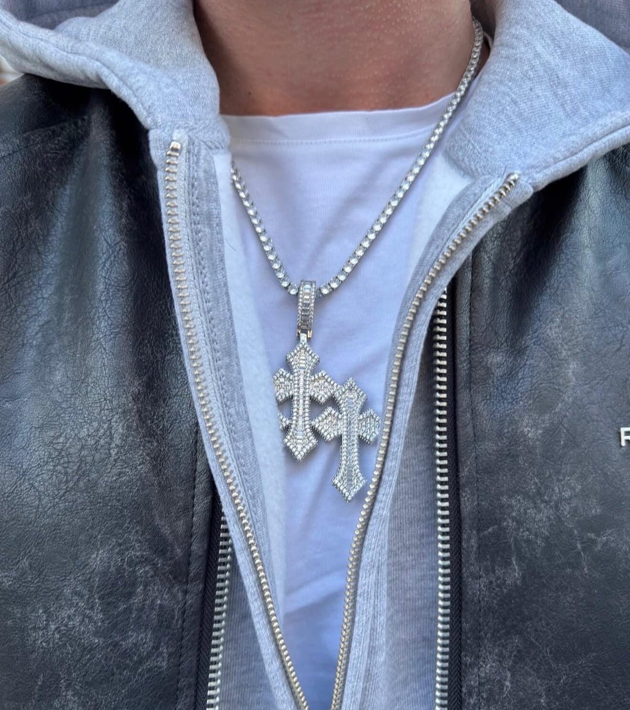 Customer photo review of Triple Cross Pendants