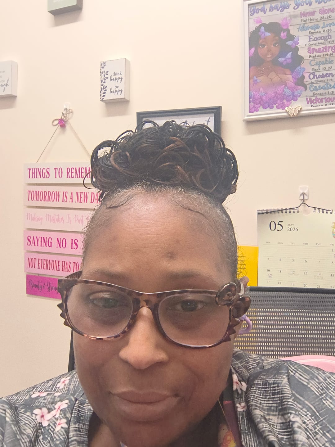 Customer photo review of Kitten Eyeglasses