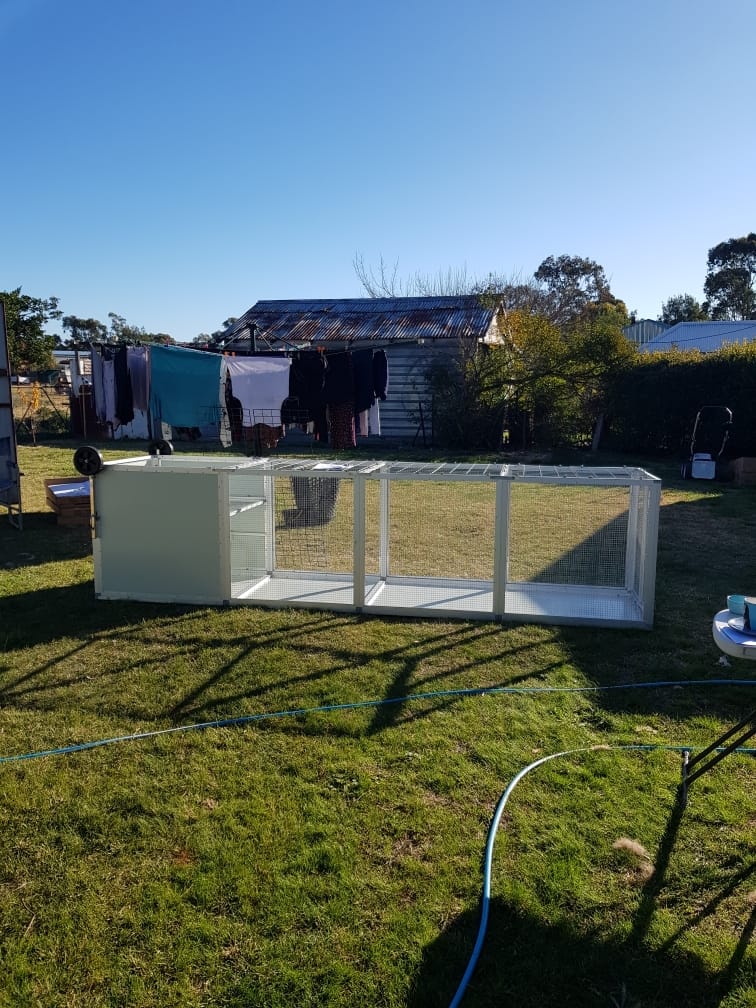 Customer photo review of Mobile Chicken Coop / Chicken Tractor