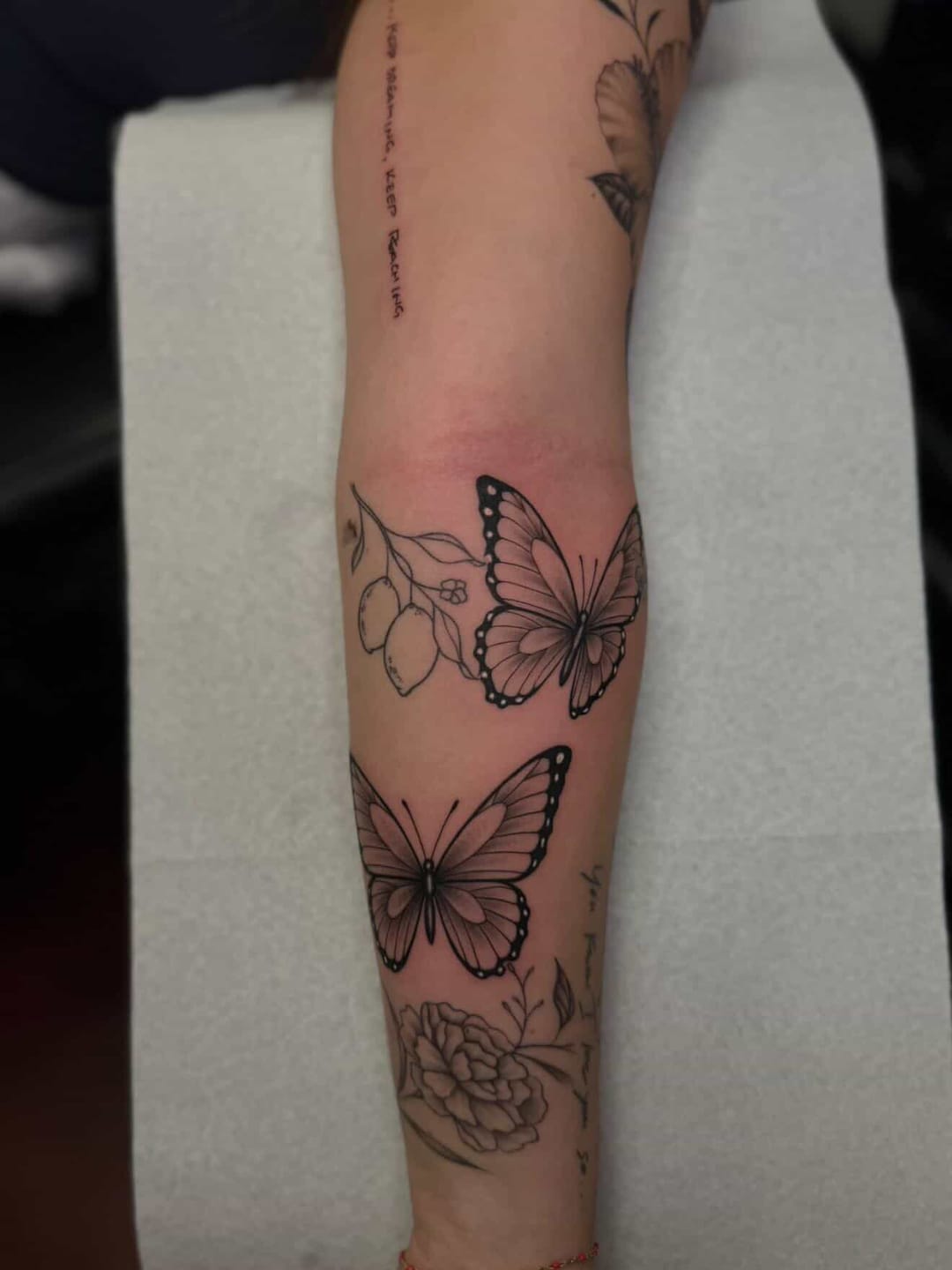 Customer photo review of Painless Tattoo Numbing Cream