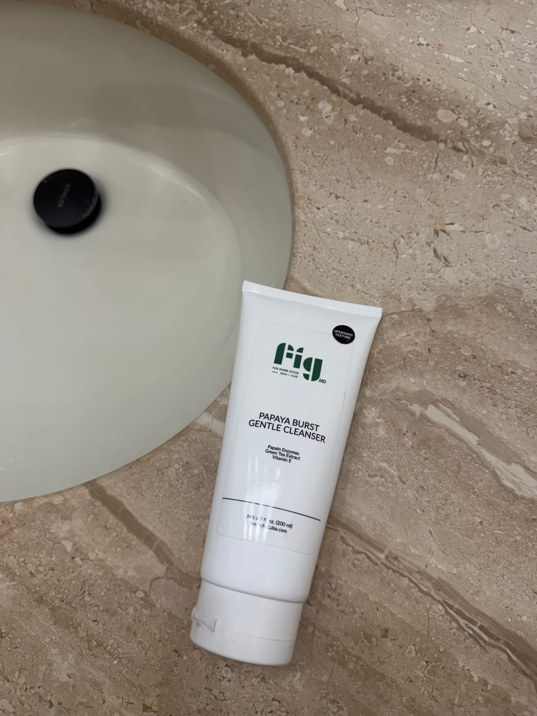 Customer photo review of Fig MD Papaya Burst Gentle Cleanser