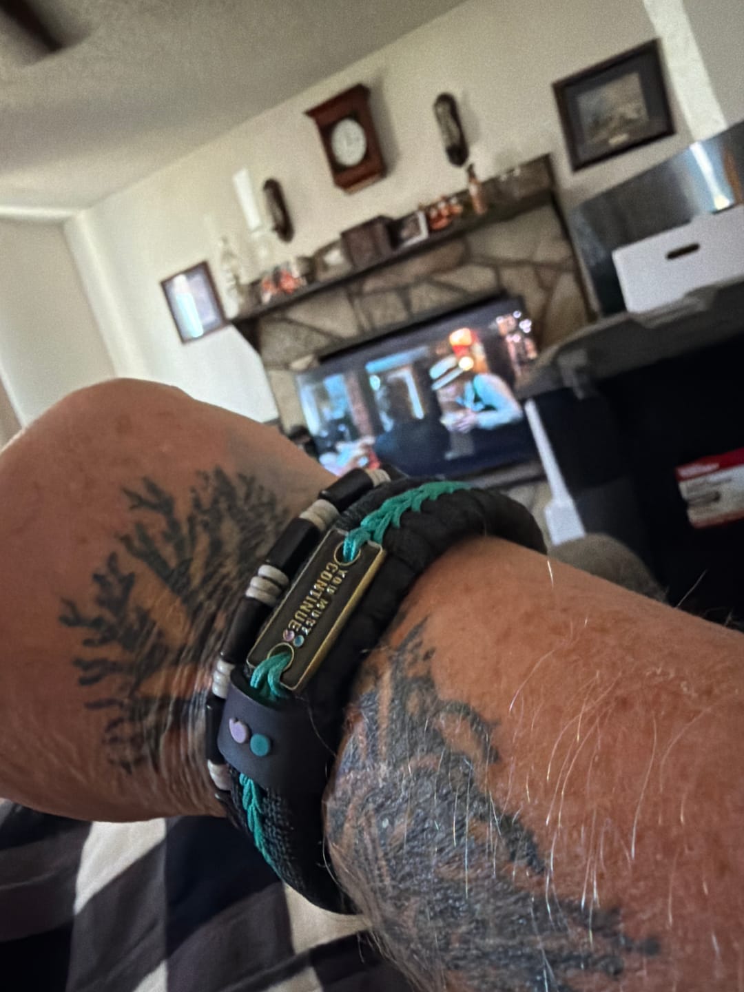 Customer photo review of "Continue ;" - Paracord Bracelet