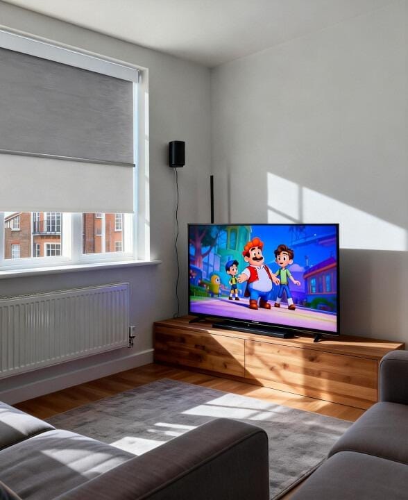 Customer photo review of Smart Motorized Dual Shades – Light Filtering & Blackout