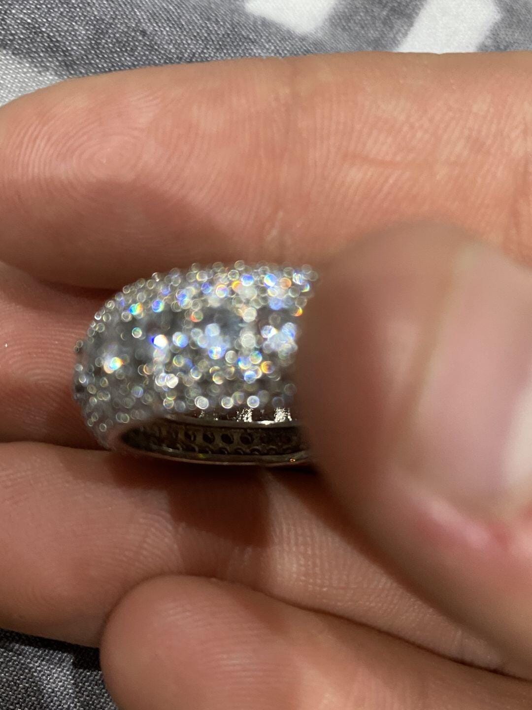 Customer photo review of Multi Crystal Rings