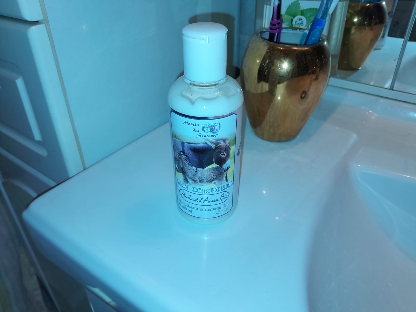 Customer photo review of Lait Corporel au Lait d'Anesse Bio