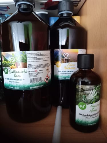 Customer photo review of Sauna Aufguss Konzentrat #10 Goldene Zitrusbrise