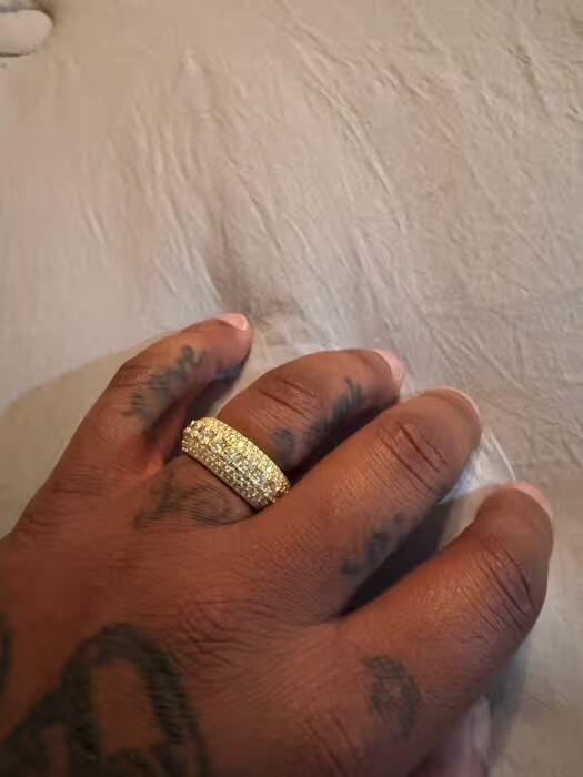Customer photo review of Multi Crystal Rings