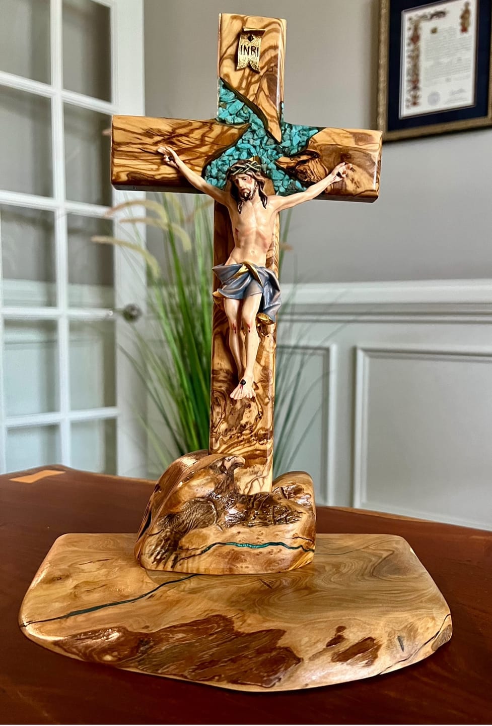 Customer photo review of 12x6x1" Cross Silicone Mold For Epoxy Resin - Medium Cross Mold