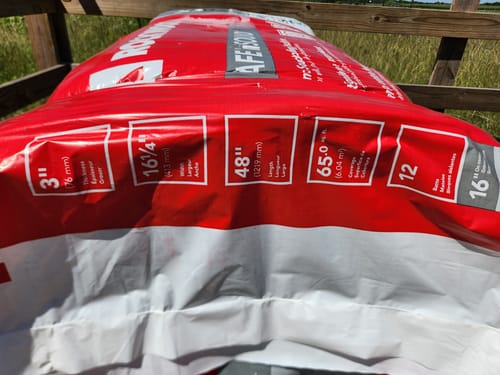 Customer photo review of ROCKWOOL® RXSS31525 SAFE 'N' SOUND 3 In. X 15.25 In. X 47 In. (59.73 SQFT)