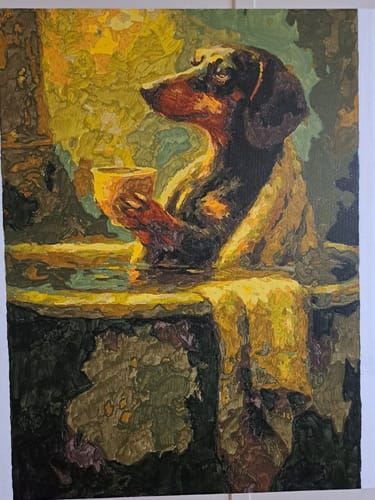 Customer photo review of Dog in a Bathtub