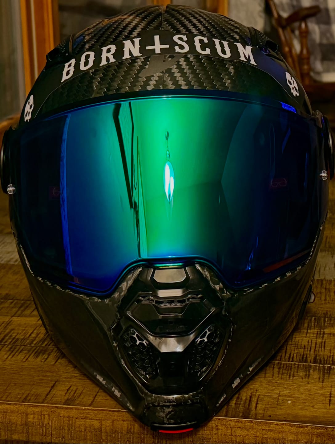 Customer photo review of INVERTED LOGO HELMET VISOR