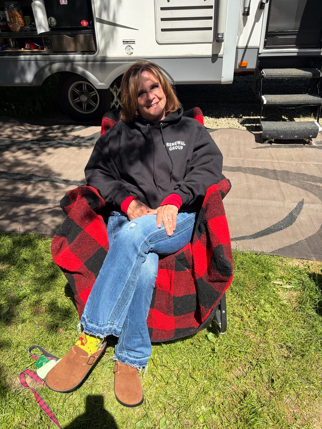 Customer photo review of The Chair Blanket