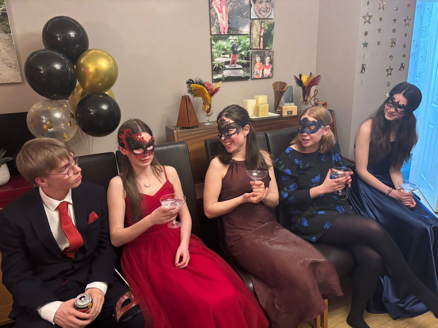 Customer photo review of Masquerade Ball/Carnival Murder Mystery Host Your Own Game Kit
