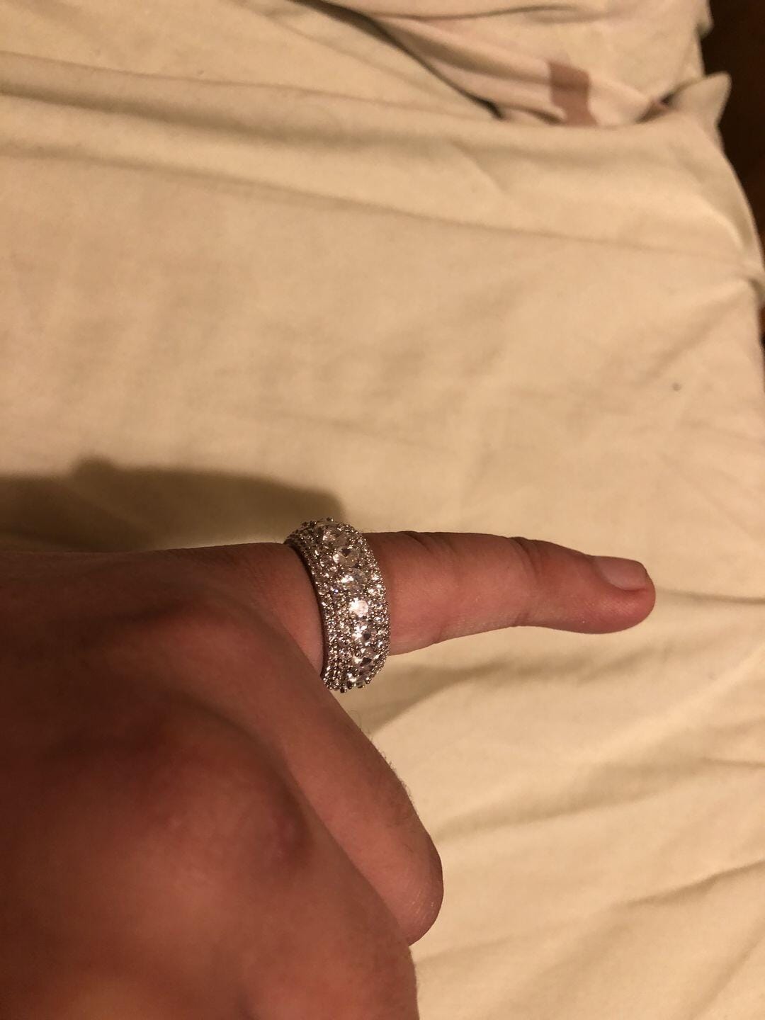 Customer photo review of Multi Crystal Rings
