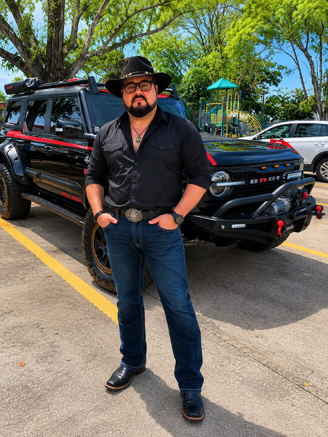 Customer photo review of Stetson Drifter 4X Black Western Cowboy Hat SBDFTR-163407