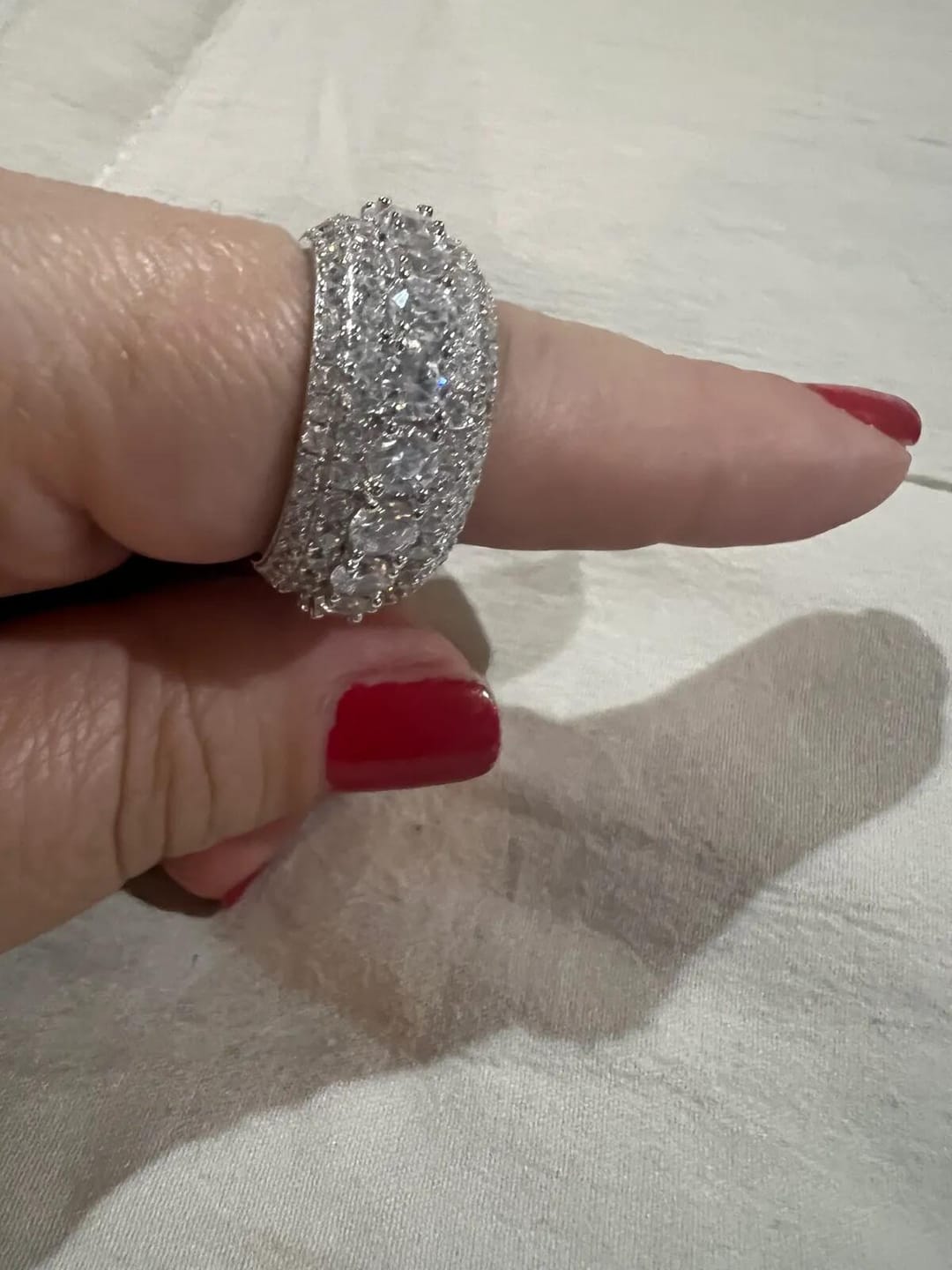 Customer photo review of Multi Crystal Rings