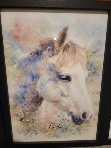 Customer photo review of Personalised Poster With Dog or Cat - Watercolour