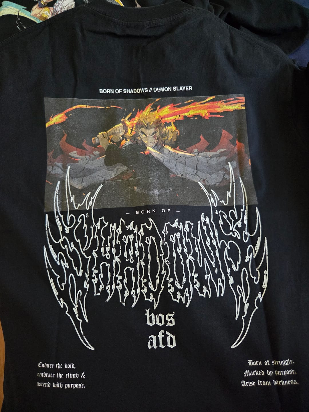 Customer photo review of Demon Slayer 'Rengoku' T-Shirt