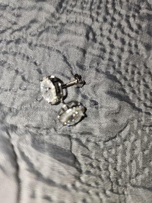 Customer photo review of S925 Sphere Earrings