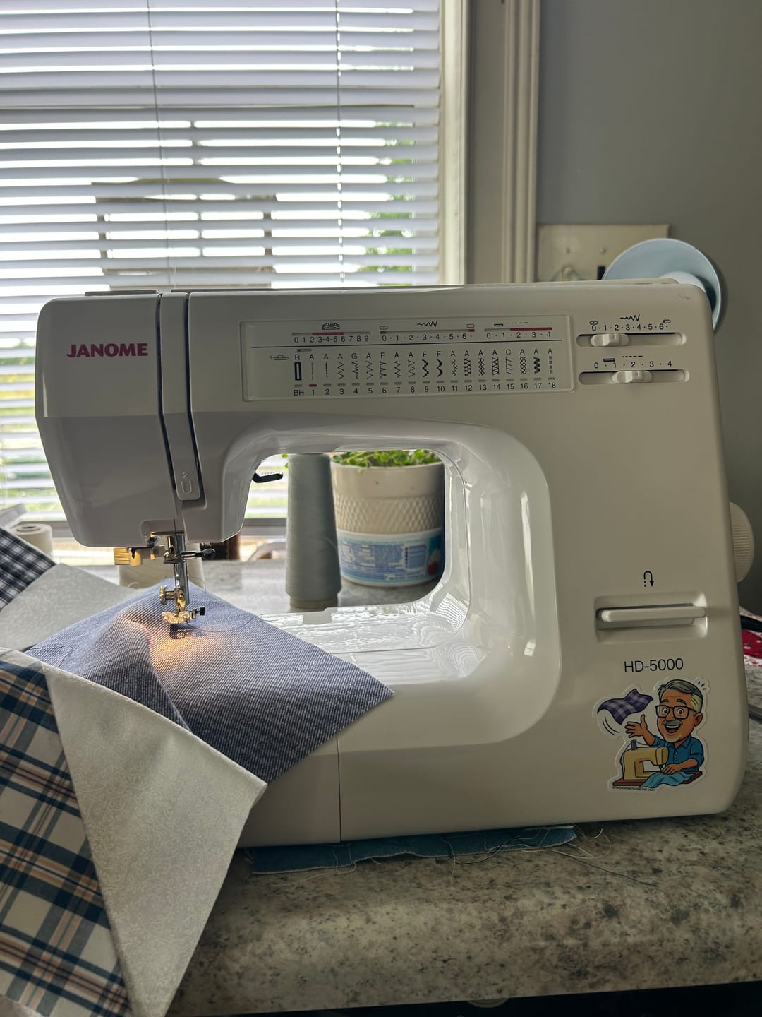 Customer photo review of Janome HD-5000 Heavy Duty Sewing Machine