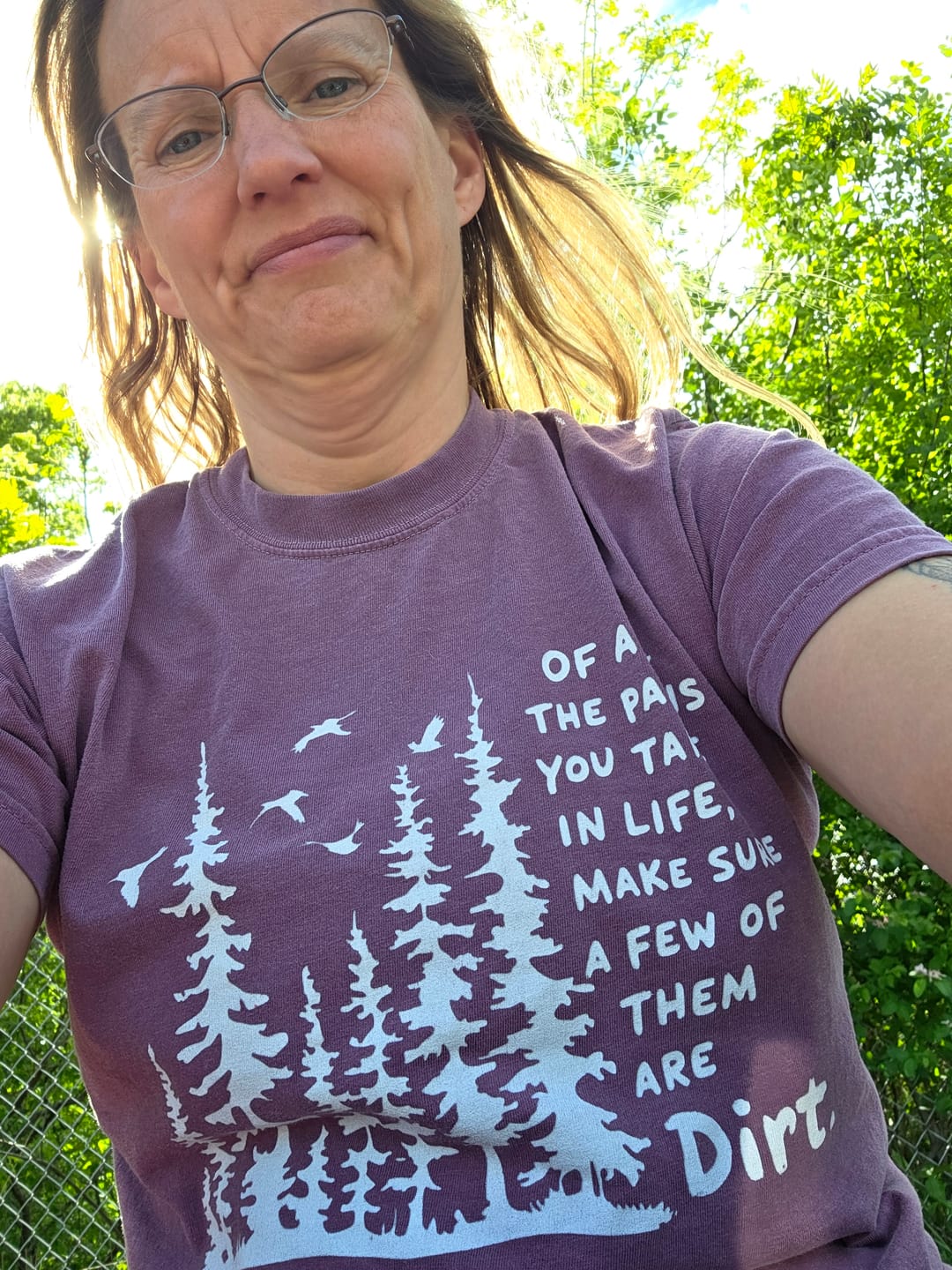 Customer photo review of Paths In Life T-shirt